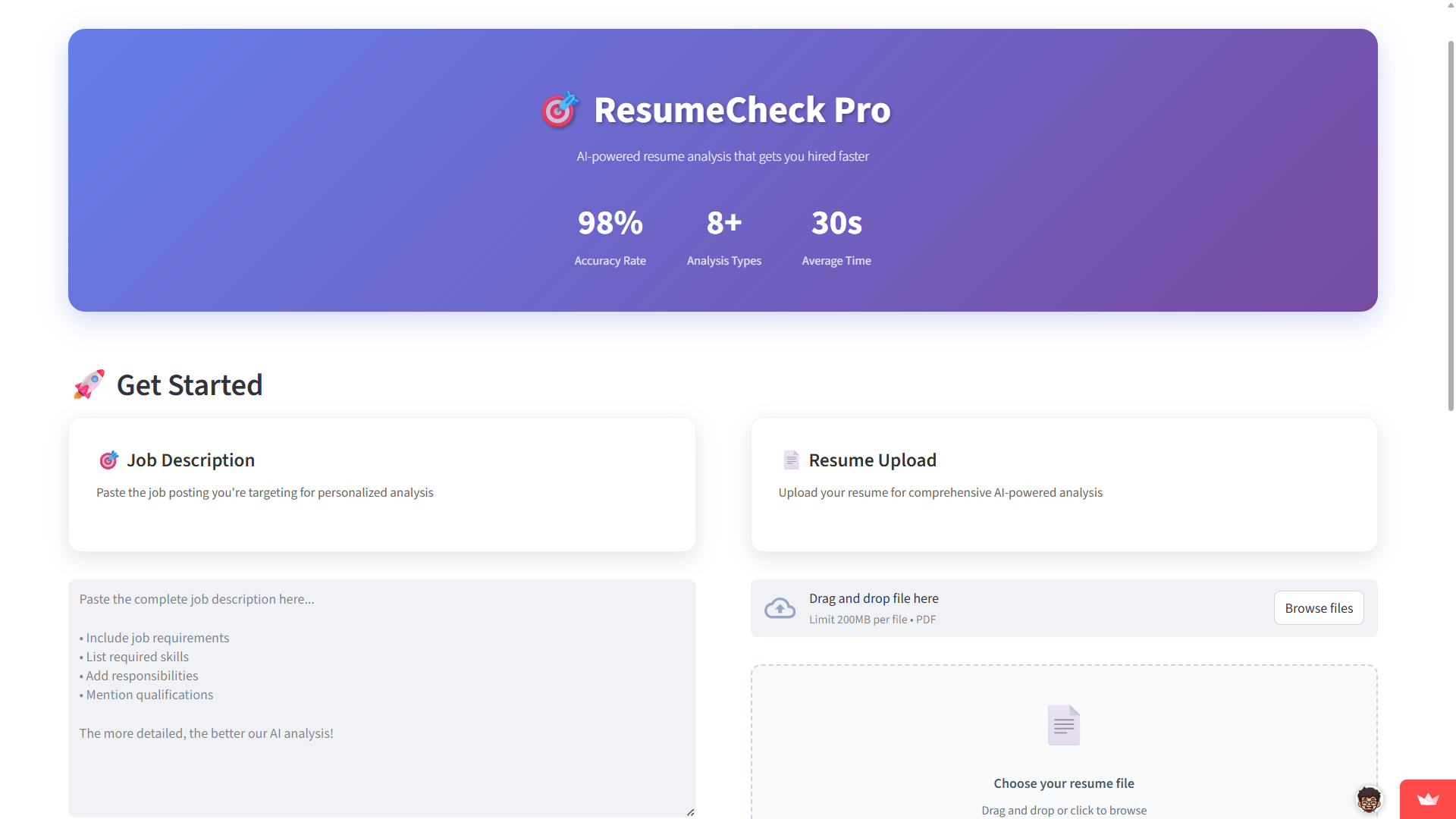 Resume Check Pro Screenshot